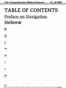The Comprehensive Biblical Hebrew and Aramaic Glossary for Kindle Table of Contents Level 1