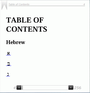 The Comprehensive Biblical Hebrew and Aramaic Glossary for Nook Table of Contents Level 1