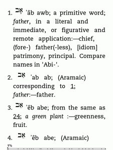 Strong's Hebrew Dictionary of the Bible for Kindle and Nook Screenshot 1